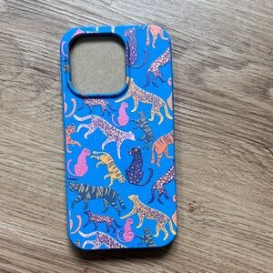 Pela case electric blue jungle cars Pattern iPhone 16 pro case